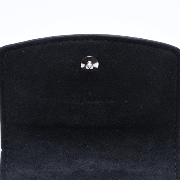 極美品 LOUIS VUITTON ルイヴィトン ブトンドゥマンシェット ソーホー カフス M62595 ダミエグラフィット レザー メタル 中古 4a006068