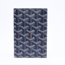 画像をギャラリービューアに読み込む, 新品同様 GOYARD ゴヤール グルネル パスポートケース カードケース GRENELPMLTY12CL12X PVC レザー ネイビー 中古 4a006019