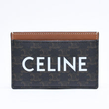 画像をギャラリービューアに読み込む, 極美品 CELINE セリーヌ カードケース カードホルダー トリオンフキャンバス W-SD-4202 ブラウン ブラック 中古 4a006065