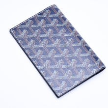 画像をギャラリービューアに読み込む, 新品同様 GOYARD ゴヤール グルネル パスポートケース カードケース GRENELPMLTY12CL12X PVC レザー ネイビー 中古 4a006019