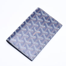 画像をギャラリービューアに読み込む, 新品同様 GOYARD ゴヤール グルネル パスポートケース カードケース GRENELPMLTY12CL12X PVC レザー ネイビー 中古 4a006019