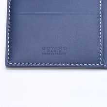 画像をギャラリービューアに読み込む, 新品同様 GOYARD ゴヤール グルネル パスポートケース カードケース GRENELPMLTY12CL12X PVC レザー ネイビー 中古 4a006019