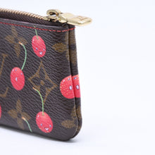 画像をギャラリービューアに読み込む, LOUIS VUITTON ルイヴィトン ポシェット クレ コインケース 小銭入れ M95042 モノグラム チェリー ブラウン 村上隆 美品 中古 4a006090