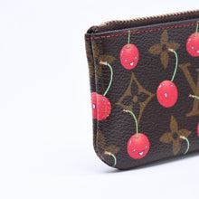 画像をギャラリービューアに読み込む, LOUIS VUITTON ルイヴィトン ポシェット クレ コインケース 小銭入れ M95042 モノグラム チェリー ブラウン 村上隆 美品 中古 4a006090