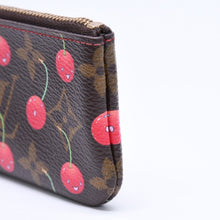 画像をギャラリービューアに読み込む, LOUIS VUITTON ルイヴィトン ポシェット クレ コインケース 小銭入れ M95042 モノグラム チェリー ブラウン 村上隆 美品 中古 4a006090