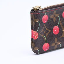 画像をギャラリービューアに読み込む, LOUIS VUITTON ルイヴィトン ポシェット クレ コインケース 小銭入れ M95042 モノグラム チェリー ブラウン 村上隆 美品 中古 4a006090