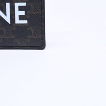 画像をギャラリービューアに読み込む, 極美品 CELINE セリーヌ カードケース カードホルダー トリオンフキャンバス W-SD-4202 ブラウン ブラック 中古 4a006065