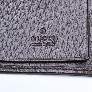 極美品 GUCCI グッチ キーケース 小物 イタリア製 GGキャンバス レザー ベージュ ブラウン シルバー金具 中古 4a006070