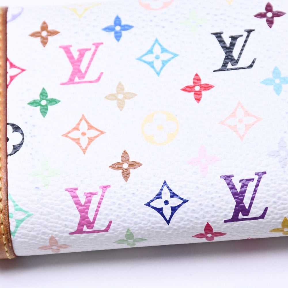 LOUIS VUITTON ルイヴィトン ポルトモネ プラ コインケース 小銭入れ M92657 モノグラム マルチカラー ホワイト 村上隆 美品 中古 4a006047