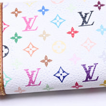 将图片加载到图库查看器中。 LOUIS VUITTON ルイヴィトン ポルトモネ プラ コインケース 小銭入れ M92657 モノグラム マルチカラー ホワイト 村上隆 美品 中古 4a006047