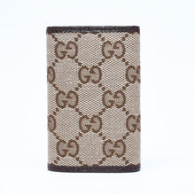 画像をギャラリービューアに読み込む, 極美品 GUCCI グッチ キーケース 小物 イタリア製 GGキャンバス レザー ベージュ ブラウン シルバー金具 中古 4a006070