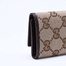 画像をギャラリービューアに読み込む, 極美品 GUCCI グッチ キーケース 小物 イタリア製 GGキャンバス レザー ベージュ ブラウン シルバー金具 中古 4a006070