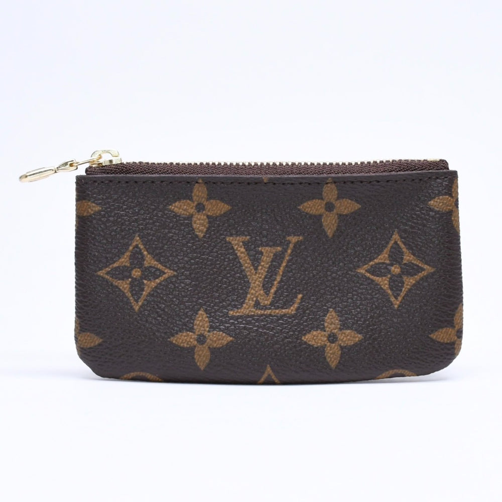 極美品 LOUIS VUITTON ルイヴィトン ポシェット クレ コインケース 小銭入れ M62650 モノグラム ブラウン 中古 4a006081