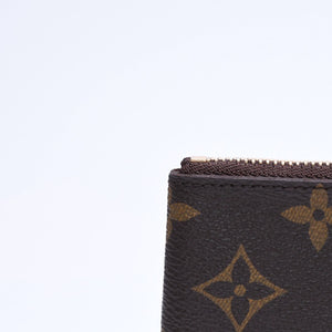 極美品 LOUIS VUITTON ルイヴィトン ポシェット クレ コインケース 小銭入れ M62650 モノグラム ブラウン 中古 4a006081