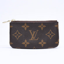 Load the image into the gallery viewer. 極美品 LOUIS VUITTON ルイヴィトン ポシェット クレ コインケース 小銭入れ M62650 モノグラム ブラウン 中古 4a006081
