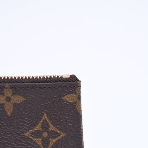 極美品 LOUIS VUITTON ルイヴィトン ポシェット クレ コインケース 小銭入れ M62650 モノグラム ブラウン 中古 4a006094