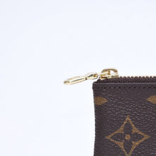 Load the image into the gallery viewer. 極美品 LOUIS VUITTON ルイヴィトン ポシェット クレ コインケース 小銭入れ M62650 モノグラム ブラウン 中古 4a006094