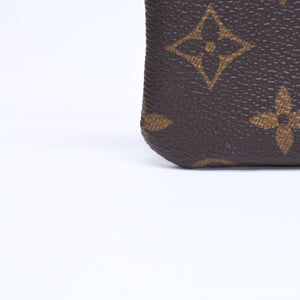 極美品 LOUIS VUITTON ルイヴィトン ポシェット クレ コインケース 小銭入れ M62650 モノグラム ブラウン 中古 4a006094
