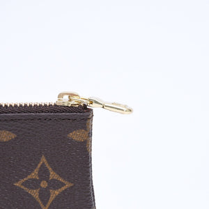 極美品 LOUIS VUITTON ルイヴィトン ポシェット クレ コインケース 小銭入れ M62650 モノグラム ブラウン 中古 4a006094