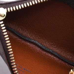 極美品 LOUIS VUITTON ルイヴィトン ポシェット クレ コインケース 小銭入れ M62650 モノグラム ブラウン 中古 4a006094