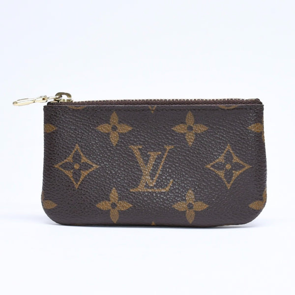 LOUIS VUITTON ルイヴィトン ポシェット クレ コインケース 小銭入れ M62650 モノグラム ブラウン 美品 中古 4a006106