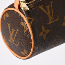 将图片加载到图库查看器中。 極美品 LOUIS VUITTON ルイヴィトン パピヨンポーチ モノグラム アクセサリーポーチ ブラウン ゴールド金具 中古 4a006083