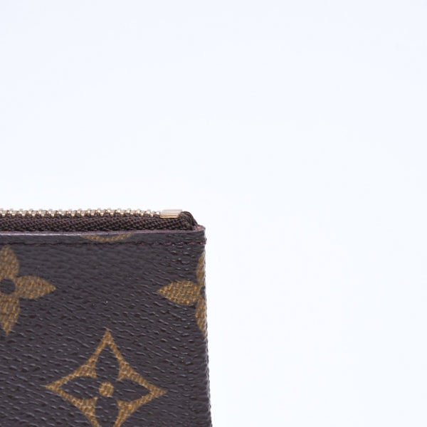 LOUIS VUITTON ルイヴィトン ポシェット クレ コインケース 小銭入れ M62650 モノグラム ブラウン 美品 中古 4a006064