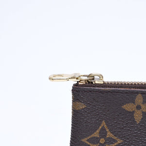 LOUIS VUITTON ルイヴィトン ポシェット クレ コインケース 小銭入れ M62650 モノグラム ブラウン 美品 中古 4a006064