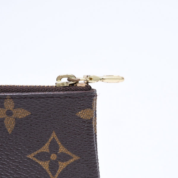 LOUIS VUITTON ルイヴィトン ポシェット クレ コインケース 小銭入れ M62650 モノグラム ブラウン 美品 中古 4a006064