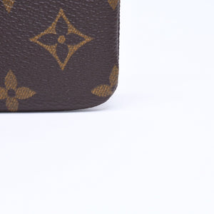 極美品 LOUIS VUITTON ルイヴィトン ポシェット クレ コインケース 小銭入れ M62650 モノグラム ブラウン 中古 4a006080