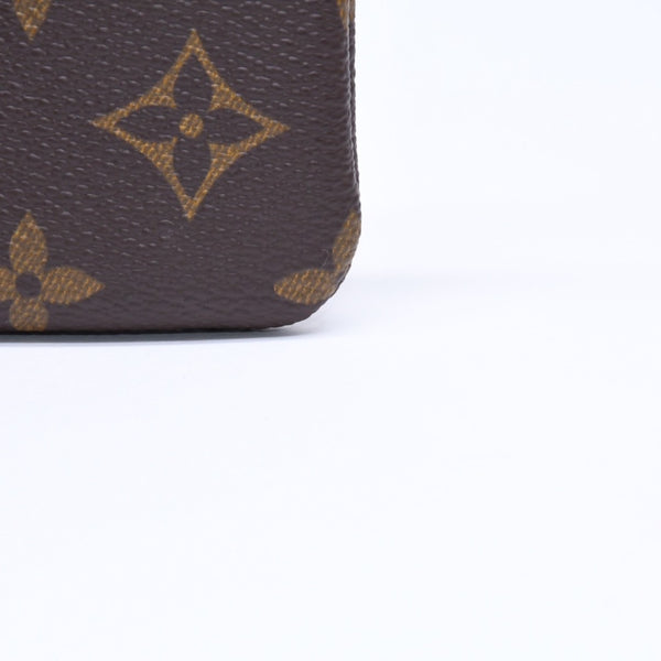 極美品 LOUIS VUITTON ルイヴィトン ポシェット クレ コインケース 小銭入れ M62650 モノグラム ブラウン 中古 4a006080