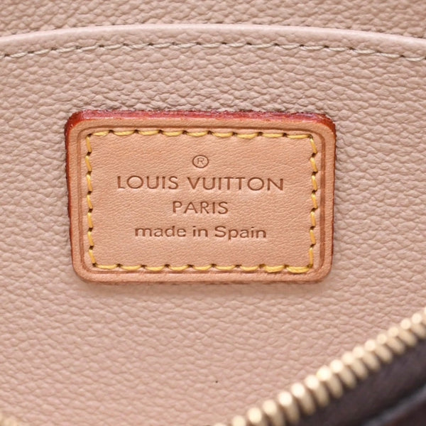 極美品 LOUIS VUITTON ルイヴィトン ポシェットコスメティックPM ポーチ M47515 モノグラム ブラウン ゴールド金具 中古 4a006089