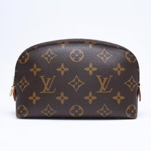 画像をギャラリービューアに読み込む, 極美品 LOUIS VUITTON ルイヴィトン ポシェットコスメティックPM ポーチ M47515 モノグラム ブラウン ゴールド金具 中古 4a006089