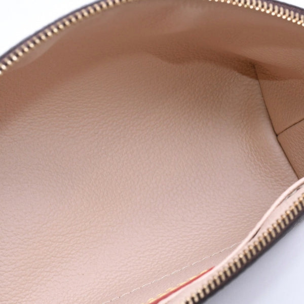 Very Good Condition LOUIS VUITTON Pochette Cosmetic PM Pouch M47515 Monogram Brown Gold Hardware Used 4a006099