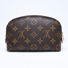画像をギャラリービューアに読み込む, 極美品 LOUIS VUITTON ルイヴィトン ポシェットコスメティックPM ポーチ M47515 モノグラム ブラウン ゴールド金具 中古 4a006089
