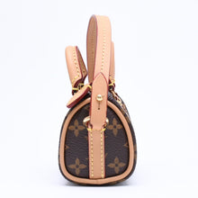 画像をギャラリービューアに読み込む, 極美品 LOUIS VUITTON ルイヴィトン モノグラム ビジュー サック マイクロスピーディ チャーム M00544 ブラウン ゴールド金具 4a006049