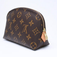 画像をギャラリービューアに読み込む, 極美品 LOUIS VUITTON ルイヴィトン ポシェットコスメティックPM ポーチ M47515 モノグラム ブラウン ゴールド金具 中古 4a006089