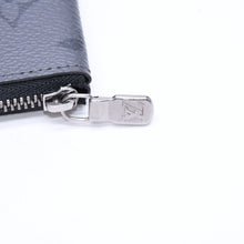 Load the image into the gallery viewer. 極美品 LOUIS VUITTON ルイヴィトン モノグラム・エクリプス ポシェット・クレ M80905 コインケース ブラック グレー 中古 4a006092