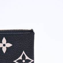 Load the image into the gallery viewer. 極美品 LOUIS VUITTON ルイヴィトン コインケース モノグラム・アンプラント ノワール ポシェットクレ M80885 ブラック ベージュ 中古 4a006053