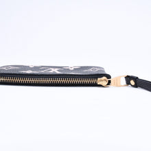 Load the image into the gallery viewer. 極美品 LOUIS VUITTON ルイヴィトン コインケース モノグラム・アンプラント ノワール ポシェットクレ M80885 ブラック ベージュ 中古 4a006053