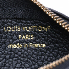 Load the image into the gallery viewer. 極美品 LOUIS VUITTON ルイヴィトン コインケース モノグラム・アンプラント ノワール ポシェットクレ M80885 ブラック ベージュ 中古 4a006053