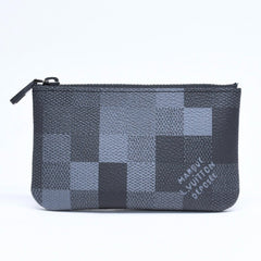 新品未使用品 LOUIS VUITTON ルイヴィトン コインケース ダモフラージュ・キャンバス ポシェットクレ M28666 ブラック グレー 中古 4a006091