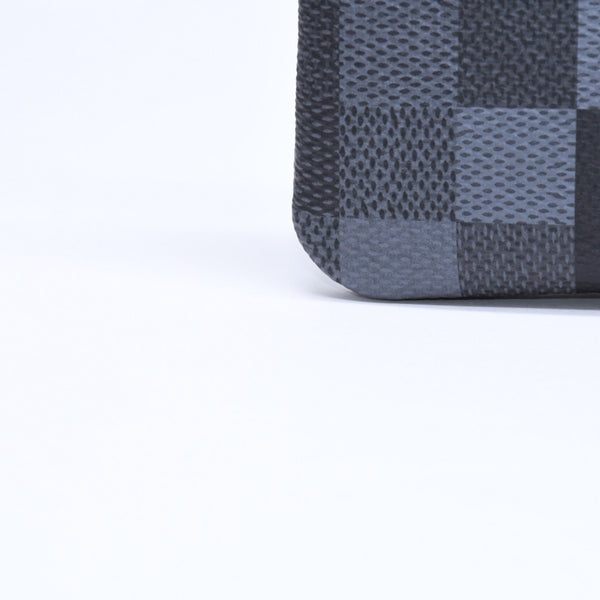 新品未使用品 LOUIS VUITTON ルイヴィトン コインケース ダモフラージュ・キャンバス ポシェットクレ M28666 ブラック グレー 中古 4a006091