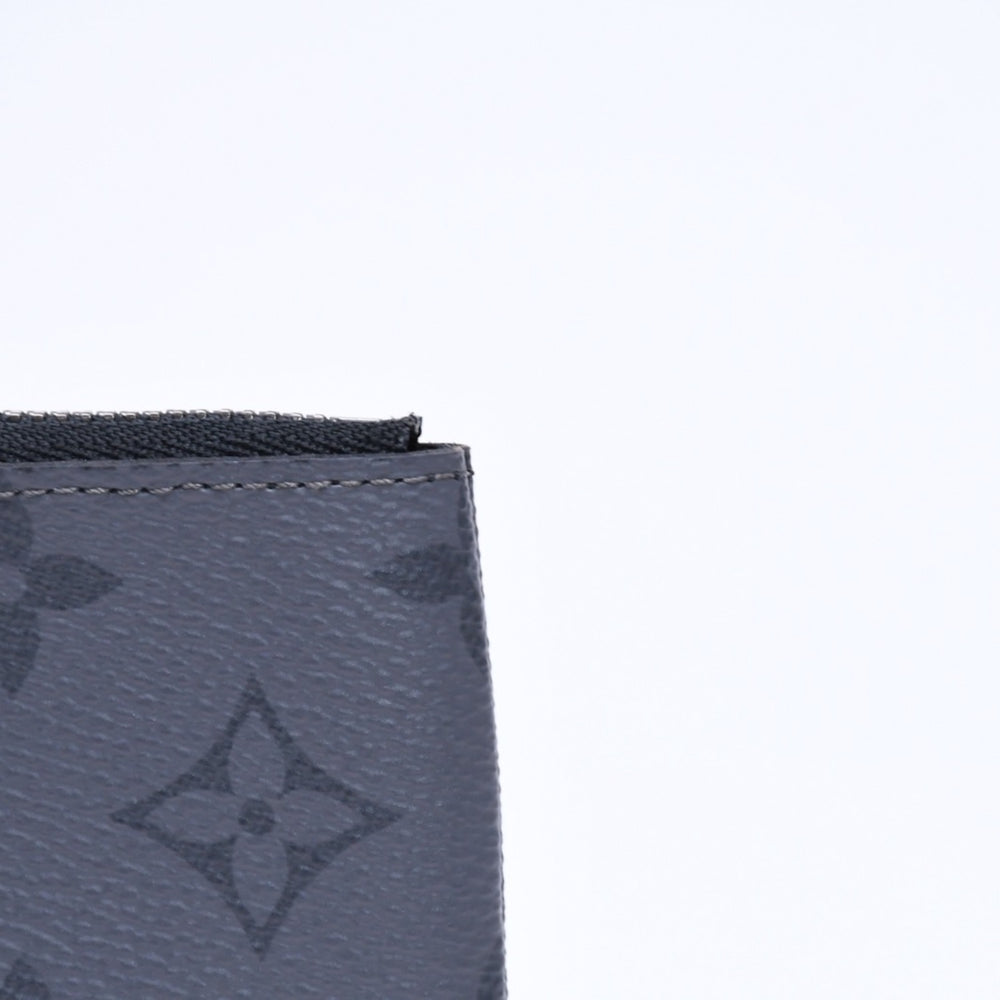 極美品 LOUIS VUITTON ルイヴィトン モノグラム・エクリプス ポシェット・クレ M80905 コインケース ブラック グレー 中古 4a006092