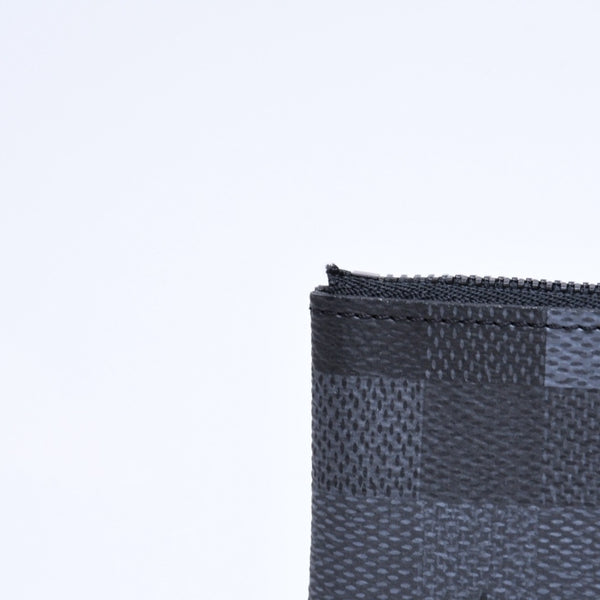 新品未使用品 LOUIS VUITTON ルイヴィトン コインケース ダモフラージュ・キャンバス ポシェットクレ M28666 ブラック グレー 中古 4a006091