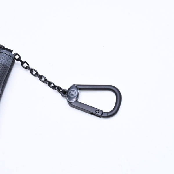 新品未使用品 LOUIS VUITTON ルイヴィトン コインケース ダモフラージュ・キャンバス ポシェットクレ M28666 ブラック グレー 中古 4a006091