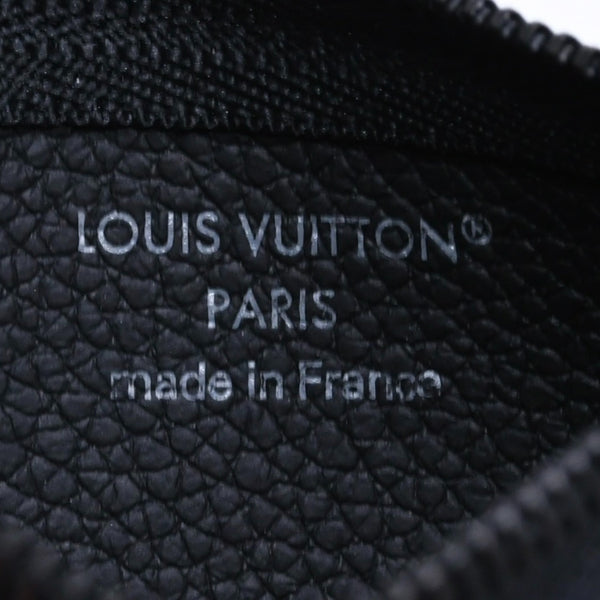 新品未使用品 LOUIS VUITTON ルイヴィトン コインケース ダモフラージュ・キャンバス ポシェットクレ M28666 ブラック グレー 中古 4a006091