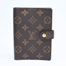 Load the image into the gallery viewer. LOUIS VUITTON ルイヴィトン 手帳ケース アジェンダPM モノグラム R20005 ブラウン 美品 中古 4a006057