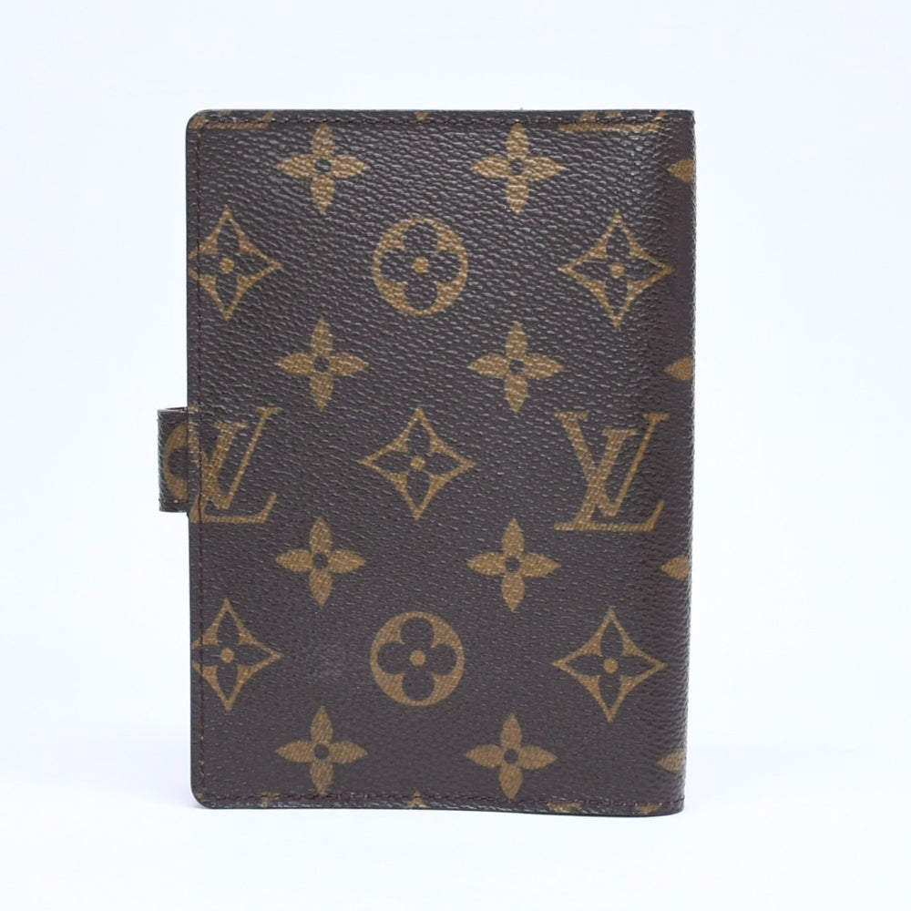 LOUIS VUITTON ルイヴィトン 手帳ケース アジェンダPM モノグラム R20005 ブラウン 美品 中古 4a006057