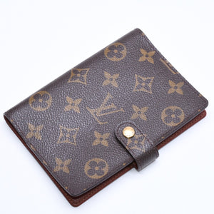 LOUIS VUITTON ルイヴィトン 手帳ケース アジェンダPM モノグラム R20005 ブラウン 美品 中古 4a006057